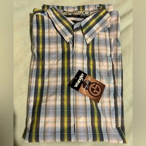 Handsome plaid men’s western shirt